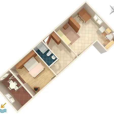 Tucepi 2699d Apartment Donje Rascane